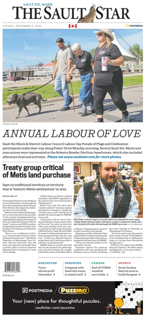 Cover of The Sault Star