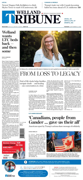 Cover of The Welland Tribune