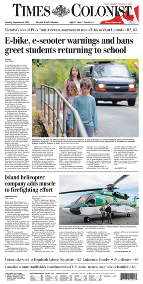 Cover of Times Colonist