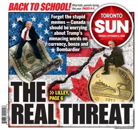 Cover of Toronto Sun