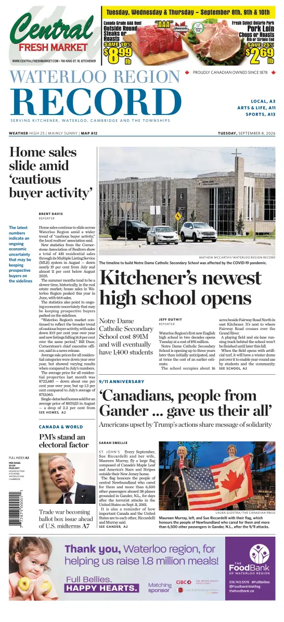 Cover of Waterloo Region Record
