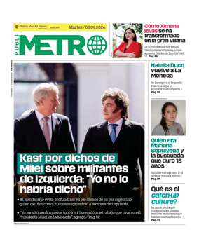 Cover of Publimetro Chile