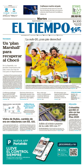 Cover of El Tiempo (Bogota)
