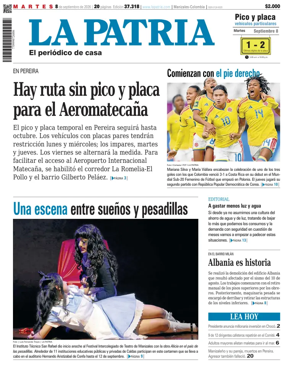 Cover of La Patria (Colombia)