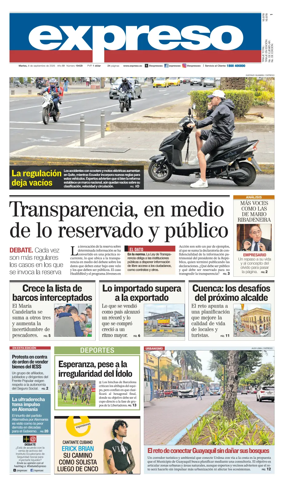 Cover of Diario Expreso