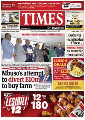 Cover of Times of Eswatini