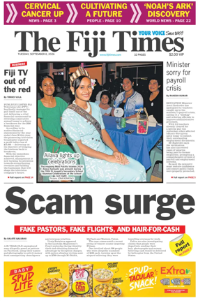 Cover of The Fiji Times