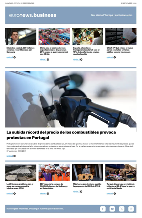 Cover of Euronews Business (Spanish) Compiled Edition