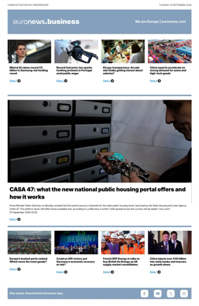 Cover of Euronews Business