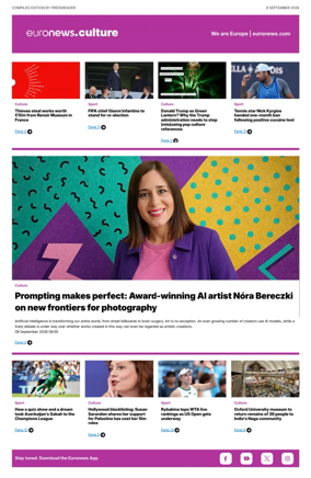 Cover of Euronews Culture and Sport Compiled Edition