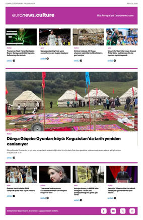 Cover of Euronews Culture and Sport (Turkish) Compiled Edition
