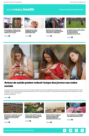Cover of Euronews Health (Portuguese)