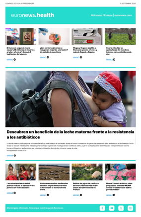 Cover of Euronews Health (Spanish) Compiled Edition