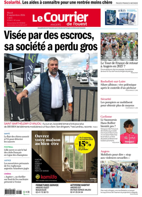 Cover of Le Courrier de l’Ouest (Angers)