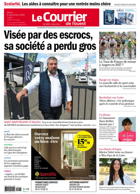 Cover of Le Courrier de l’Ouest (Nord Anjou)
