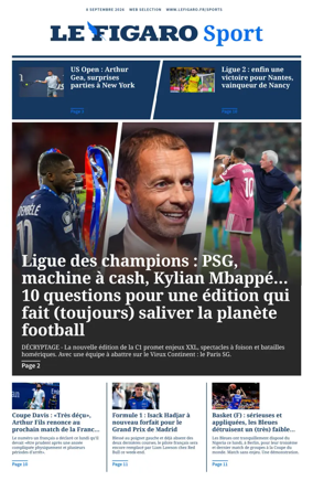 Cover of Le Figaro Sport