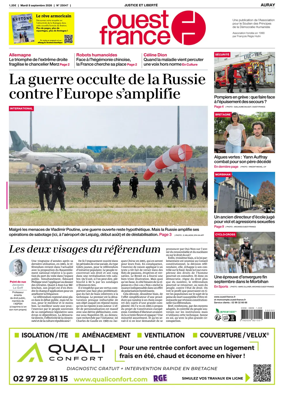 Cover of Ouest France (Auray)
