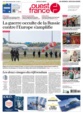Cover of Ouest France (Les Herbiers / Montaigu)