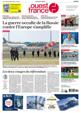 Cover of Ouest France (Nantes)