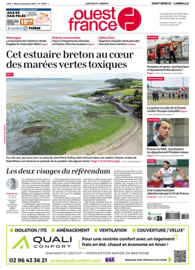 Cover of Ouest-France (Saint-Brieuc Lamballe)