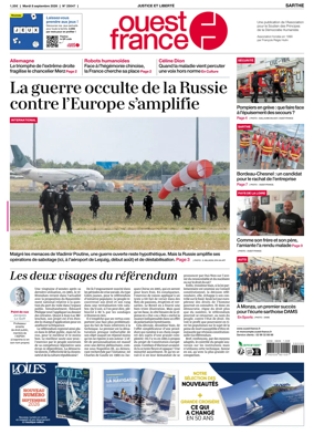 Cover of Ouest France (Sarthe)