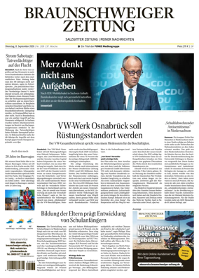Cover of Braunschweiger Zeitung (Peine)