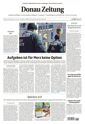 Cover of Donau Zeitung
