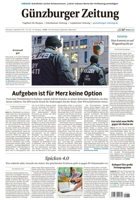 Cover of Guenzburger Zeitung