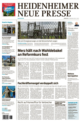 Cover of Heidenheimer Neue Presse