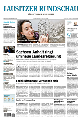 Cover of Lausitzer Rundschau