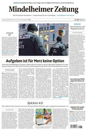 Cover of Mindelheimer Zeitung