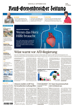 Cover of Neuss-Grevenbroicher Zeitung Neuss