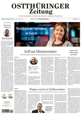 Cover of Ostthuringer Zeitung (Saale-Holzland-Kreis)