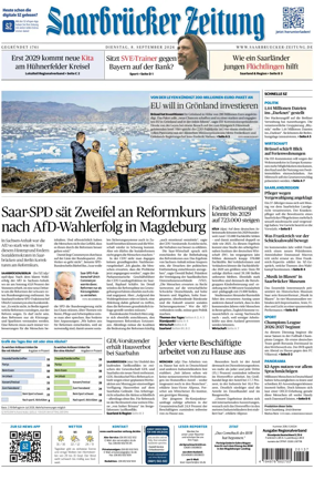 Cover of Saarbruecker Zeitung