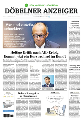 Cover of Sachsische Zeitung (Dobeln)