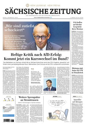 Cover of Sachsische Zeitung (Lobau-Zittau)