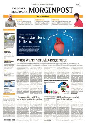 Cover of Solinger Bergische Morgenpost/Remscheid