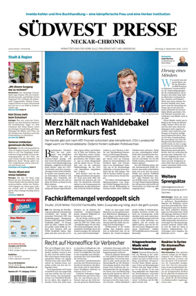Cover of SUDWEST PRESSE - Neckar-Chronik