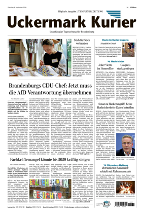 Cover of Templiner Zeitung