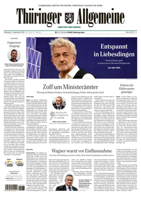 Cover of Thuringer Allgemeine (Arnstadt und Ilmenauz)
