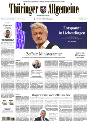Cover of Thuringer Allgemeine (Weimar)
