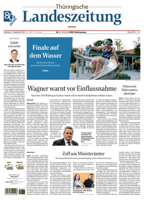 Cover of Thuringische Landeszeitung (Weimar)
