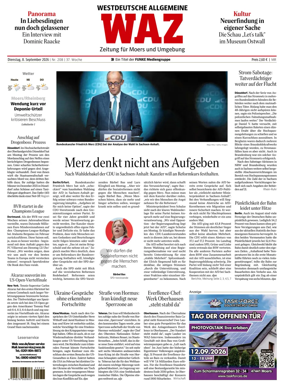 Cover of Westdeutsche Allgemeine Zeitung (Moers)