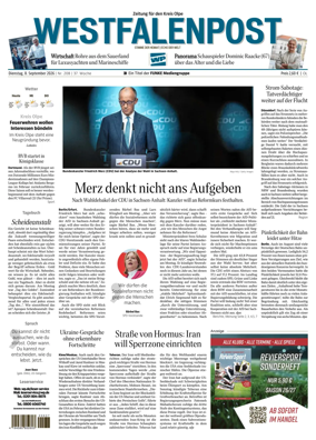 Cover of Westfalenpost (Olpe)
