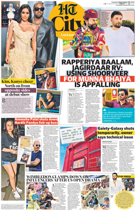 Cover of Hindustan Times (Lucknow) - Live