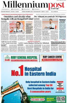Cover of Millennium Post (Kolkata)