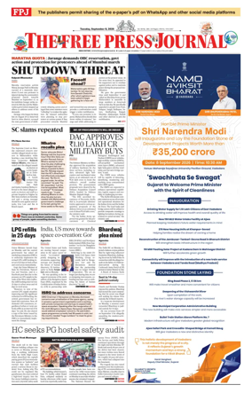 Cover of The Free Press Journal