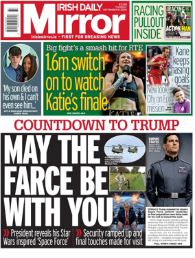 Cover of Irish Daily Mirror