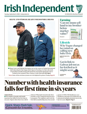 Cover of Irish Independent
