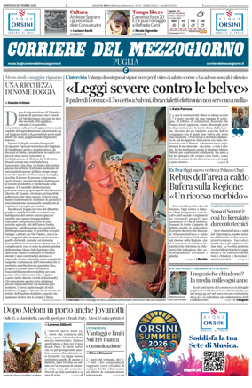 Cover of Corriere del Mezzogiorno (Puglia)